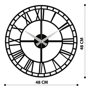 Wallity Nástěnné kovové hodiny Enzoclock S002 černé