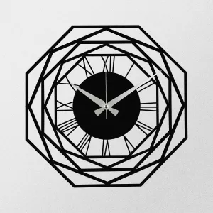 Wallity Nástenné kovové hodiny Enzoclock S012 čierne
