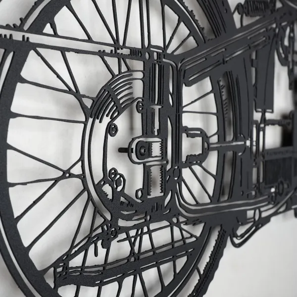 Wallity Nástenná kovová konštrukcia Cafe Racer čierna