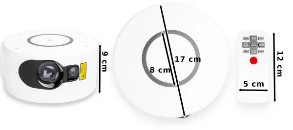 TZB Projektor SPIRAL bílý