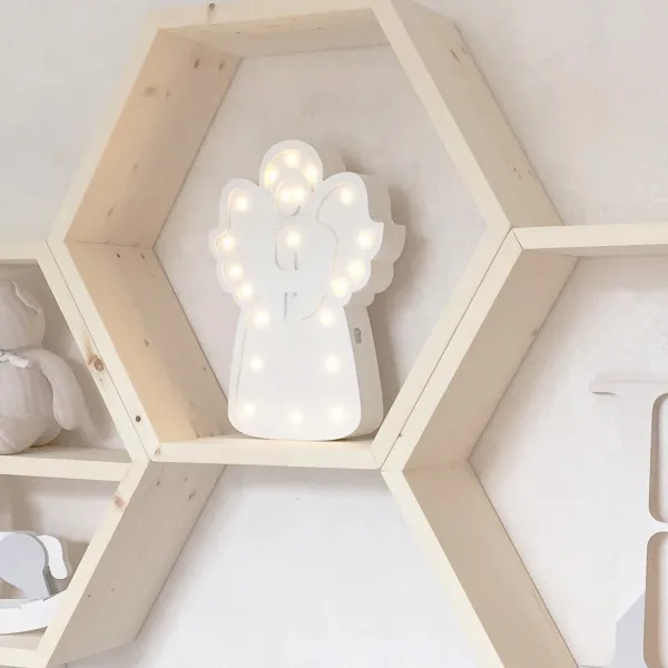 Kalune Design Sada 5 ks nástěnných poliček RAF 36x31 cm světlý ořech