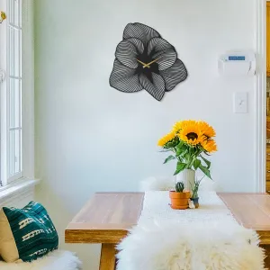 Wallity Nástenné kovové hodiny Azalea APS039 49 čierne