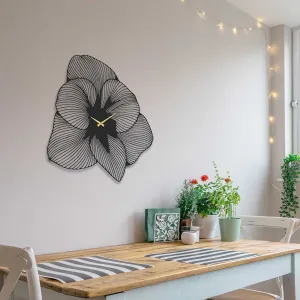 Wallity Nástenné kovové hodiny Azalea APS039 70 čierne