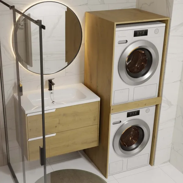 TP Living Stojan na práčku a sušičku POLA dub artisan