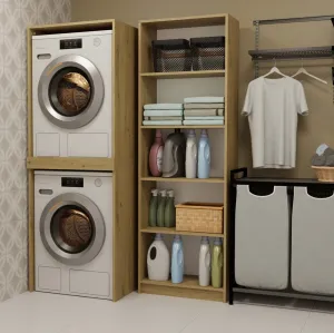TP Living Stojan na práčku a sušičku POLA dub artisan