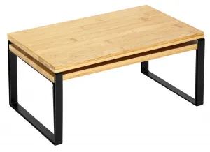 TZB Sada 2 ks kuchyňských polic GINGER černá/hnědá