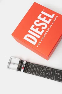 Opasok Diesel Diesel Logo B-Biscotto Outline Belt Black