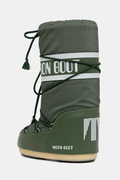 Vysoké zimné topánky MOON BOOT MB ICON NYLON G016 FOREST GREEN
