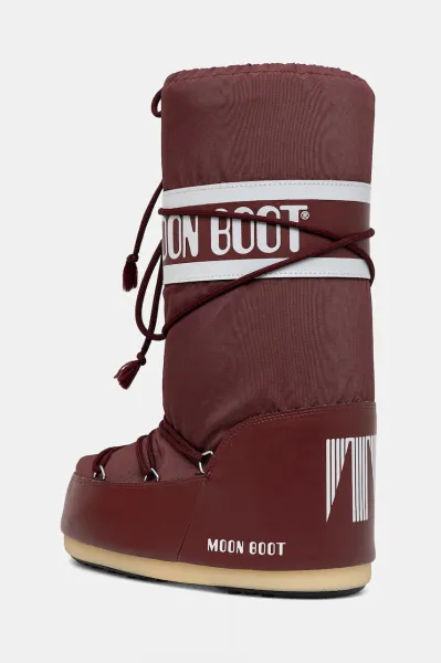 Snehule Moon Boot MB ICON NYLON červená farba, 80D1400440 D013