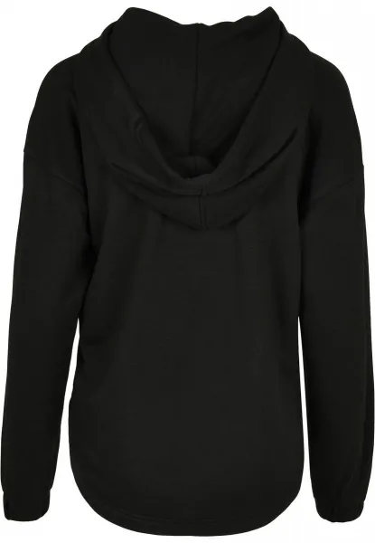 Women's Oversized Modal Terry Terry Hoodie Black