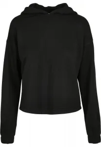 Women's Oversized Modal Terry Terry Hoodie Black