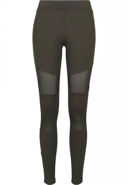Women's Tech Mesh Leggings - Dark Olive