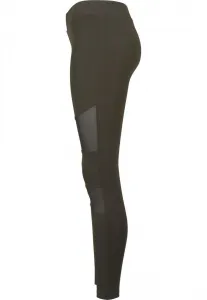 Women's Tech Mesh Leggings - Dark Olive
