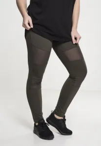 Women's Tech Mesh Leggings - Dark Olive