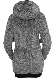 Women's Melange Teddy Zip Hoody blk/wht