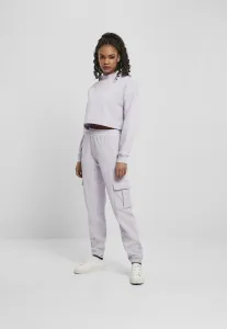 Women's Haircut Oversized Sweat High Neck Crew Soft Lilac