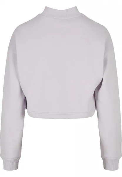 Women's Haircut Oversized Sweat High Neck Crew Soft Lilac