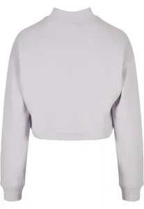 Women's Haircut Oversized Sweat High Neck Crew Soft Lilac
