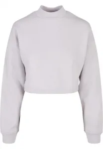 Women's Haircut Oversized Sweat High Neck Crew Soft Lilac