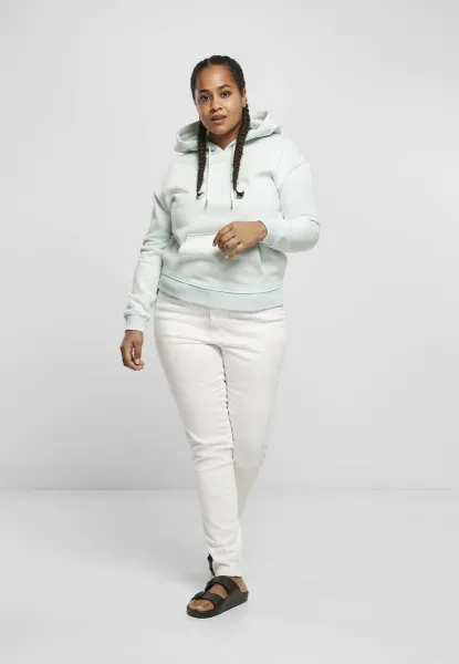 Women's color Melange Hoody aqua melange