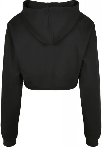 Women's Oversized Cropped Hoody Black