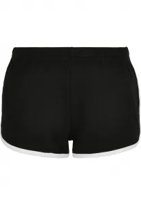 Women's Organic Interlock Retro Hotpants Black/White