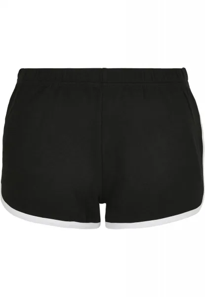 Women's Organic Interlock Retro Hotpants Black/White