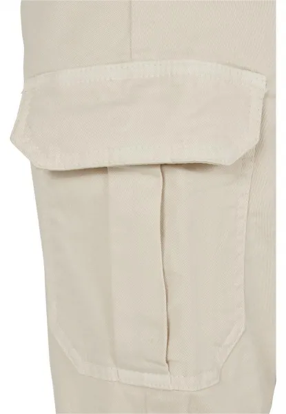 Women's high-waisted cargo pants whitesand