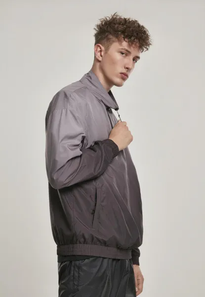 Gradient Pull Over Jacket Black/Grey
