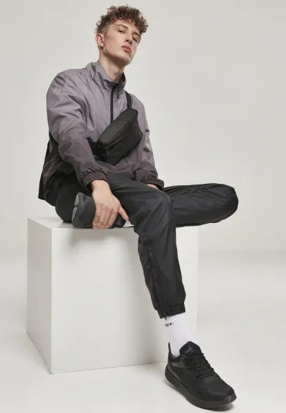 Gradient Pull Over Jacket Black/Grey