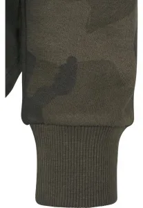 Women's Oversized Camo Hooded Olive Camo