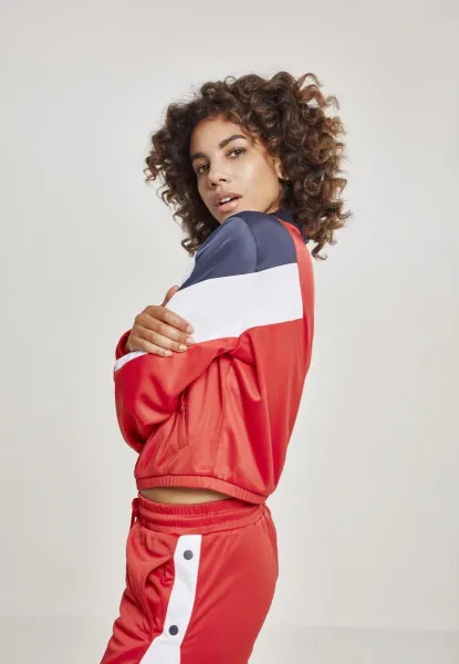 Women's 3-Tone Track Jacket firered/navy/white