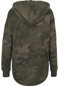 Women's Oversized Camo Hooded Olive Camo