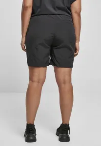 Women's Crinkle Nylon Shorts in Black