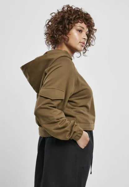Women's Short Work Hoodies Summer Olive