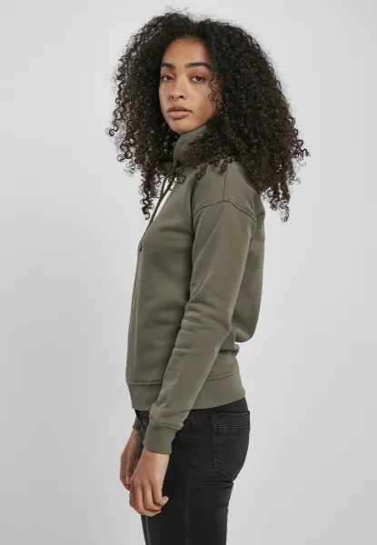 Women's Organic Olive Hooded Jacket