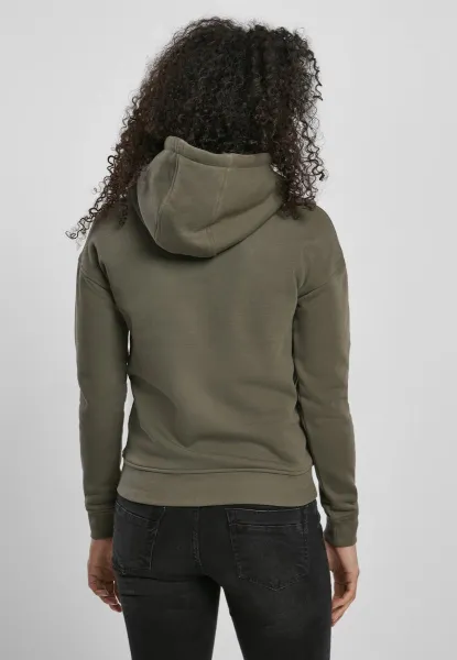 Women's Organic Olive Hooded Jacket