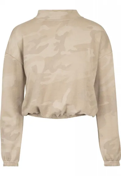 Women's Camo Crew turtleneck with sand mask