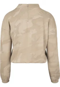 Women's Camo Crew turtleneck with sand mask