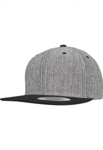 Melange Solid Snapback Black Melange/Black