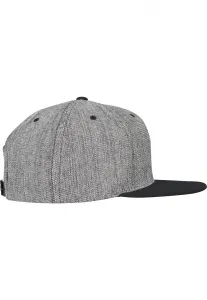 Melange Solid Snapback Black Melange/Black