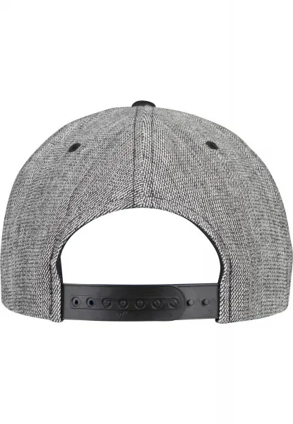 Melange Solid Snapback Black Melange/Black
