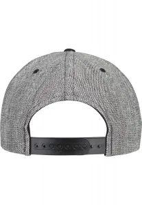 Melange Solid Snapback Black Melange/Black