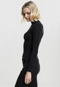 Women's turtleneck with long sleeves in black