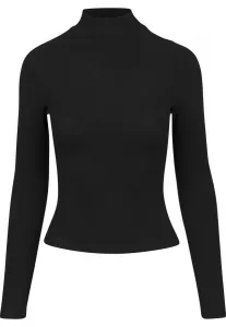 Women's turtleneck with long sleeves in black