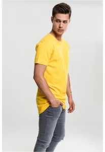Shaped long T-shirt chrome yellow