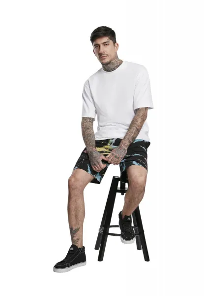 Dye Sweat Shorts Black Tie