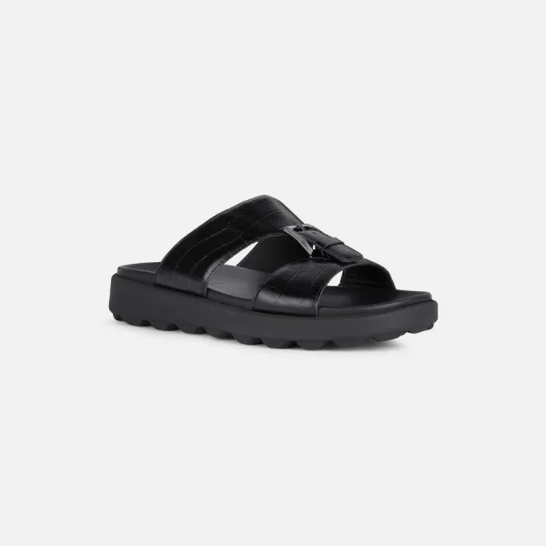 Black men's slippers Geox Spherica Ec6 - Men's
