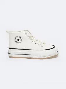 BIG STAR SHOES Zateplené Dámske Tenisky Na Platforme Eko Koža Big Star