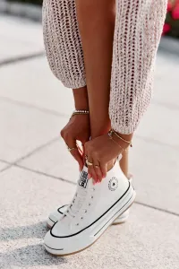 BIG STAR SHOES Zateplené Dámske Tenisky Na Platforme Eko Koža Big Star